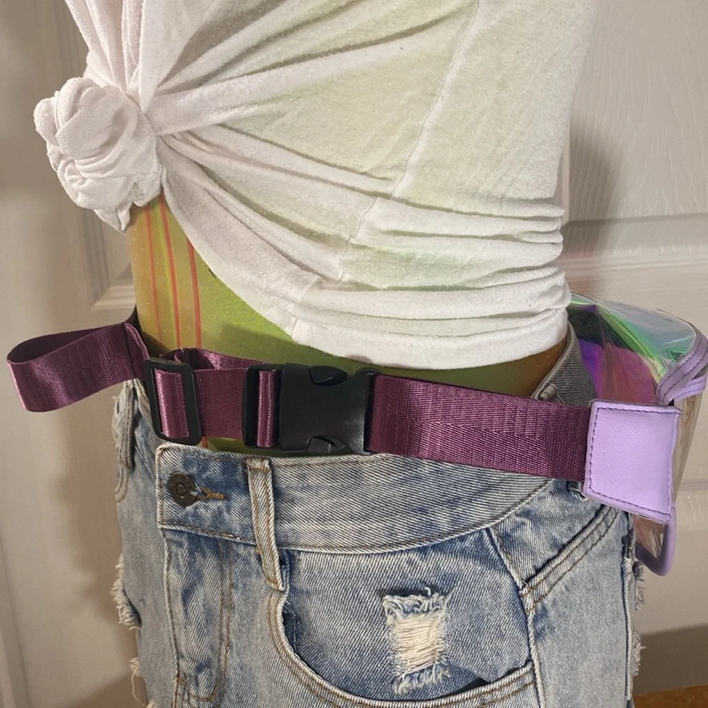 Holographic Iridescent Fanny Belt Bag - Picture 7 of 9